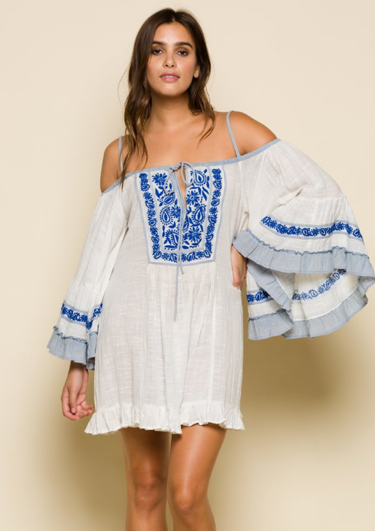 Eva Cold Shoulder Mini Dress – luvely.store